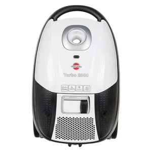 جاروبرقی کیسه‌‎دار پارس خزر مدل Turbo 2000، با فیلتر Hepa 13، وزن 5.4 کیلوگرم، دارای دو عدد سری مجزا، موتور با قدرت 2000 وات، طول کابل برق حدود 6.7 متر، گنجایش مخزن 6 لیتر، دارای کیسه کاغذی، سیم‌جمع‌کن پدالی، قابلیت چرخش 360 درجه‌ی خرطومی