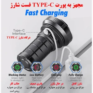 نورافکن دستی مدل 2-W5203