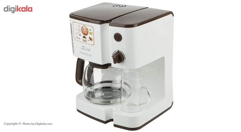 قهوهساز فلر مدل CMT 90، ظرفیت دمآوری ده فنجان با فیلتر دائمی، دارای صفحه گرم نگهدارنده قهوه