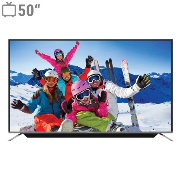 تلویزیون هوشمند ال ای دی بویمن مدل 50JAEX6100UWS سایز 50 اینچ با کیفیت تصویر 4K، سیستمعامل Android11، دارای قابلیت اتصال به اینترنت، Time Shift، ضبط برنامه (PVR)، حافظه داخلی 16 گیگابایت، حداکثر نرخ بهروزرسانی 60 هرتز، دارای 3 پورت HDMI و 2 پورت USB