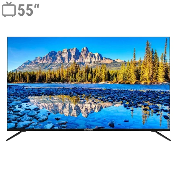 تلویزیون هوشمند ال ای دی ایکس ویژن مدل 55XCU735 سایز 55 اینچ با کیفیت تصویر 4K، سیستم‌عامل Android11، دارای شبکه بی‌سیم (Wi-Fi)، قابلیت اتصال به موبایل و پخش آینه‌ای (Screen Mirroring)، پنل IPS level panel، پردازنده چهار هسته‌ای، پشتیبانی از HDR