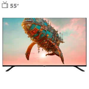 تلویزیون هوشمند کیو ال ای دی دنای مدل K-55GF4Q سایز 55 اینچ با کیفیت تصویر 4K، سیستم‌عامل Android14، دارای قابلیت اتصال به اینترنت، نصب بازی، قفل کودک، خاموش شدن خودکار، شبکه بی‌سیم (Wi-Fi)، بلوتوث و مرورگر وب، پنل IPS level panel، پردازنده چهار هسته‌ای