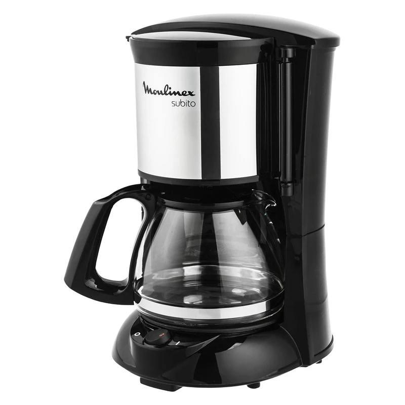 قهوهساز مولینکس مدل FG1518، ظرفیت دمآوری شش فنجان با فیلتر دائمی، دارای صفحه گرم نگهدارنده قهوه