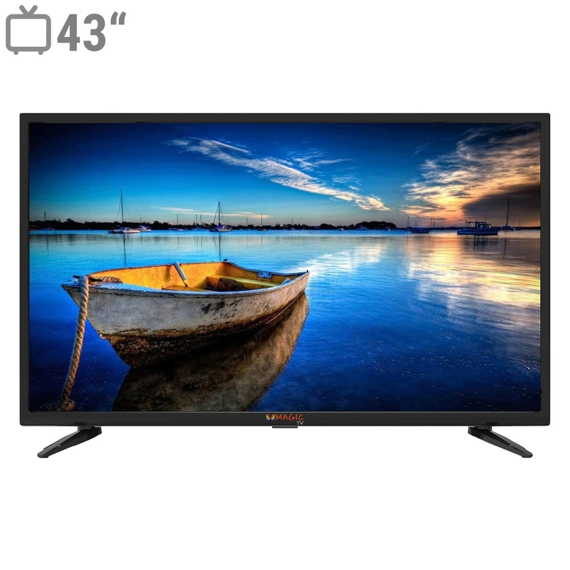 تلویزیون ال ای دی مجیک تی وی مدل MT43D1300 سایز 43 اینچ با کیفیت تصویر Full HD، دارای تله‌تکست، راهنمای الکترونیکی برنامه‌ها (EPG)، تایمر خواب، Time Shift، قابلیت ضبط برنامه تلویزیونی، دارای 2 پورت HDMI و 2 پورت USB