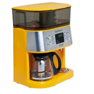 چای و قهوه‌ساز بویانت مدل Stylish Plus، با فیلتر استیل ضد زنگ، دارای تایمر، صفحه گرم نگهدارنده قهوه و عیب‌یابی خودکار