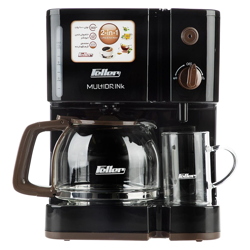 قهوهساز فلر مدل CMT 90، ظرفیت دمآوری ده فنجان با فیلتر دائمی، دارای صفحه گرم نگهدارنده قهوه