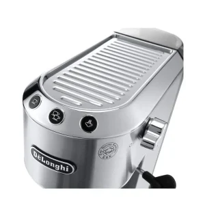 قهوه‌ساز دلونگی مدل ec685، با فیلتر دائمی، دارای کف ساز شیر، سیستم گرم کردن فنجان و صفحه گرم نگهدارنده قهوه