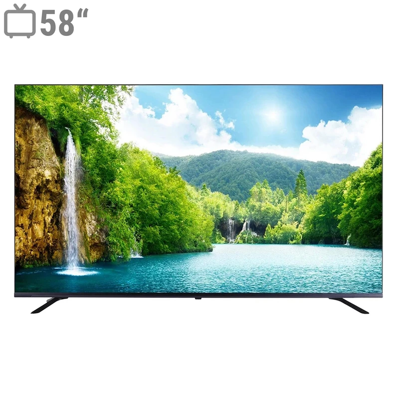 تلویزیون هوشمند ال ای دی مکسن مدل 58CU9300N سایز 58 اینچ با کیفیت تصویر 4K، سیستم‌عامل Android10، دارای قابلیت اتصال به اینترنت، Time Shift، جدول پخش برنامه، تله‌تکست، پردازنده چهار هسته‌ای، حداکثر نرخ به‌روزرسانی 60 هرتز، دارای 2 پورت HDMI