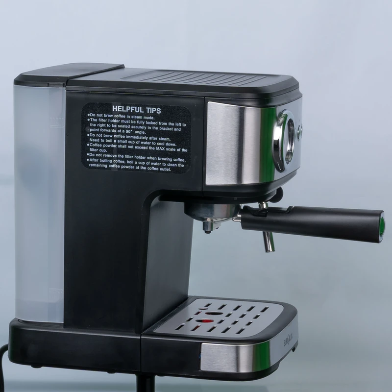 قهوهساز یورولوکس مدل EU-CM4252DSB، با فیلتر استیل ضد زنگ، دارای کف ساز شیر